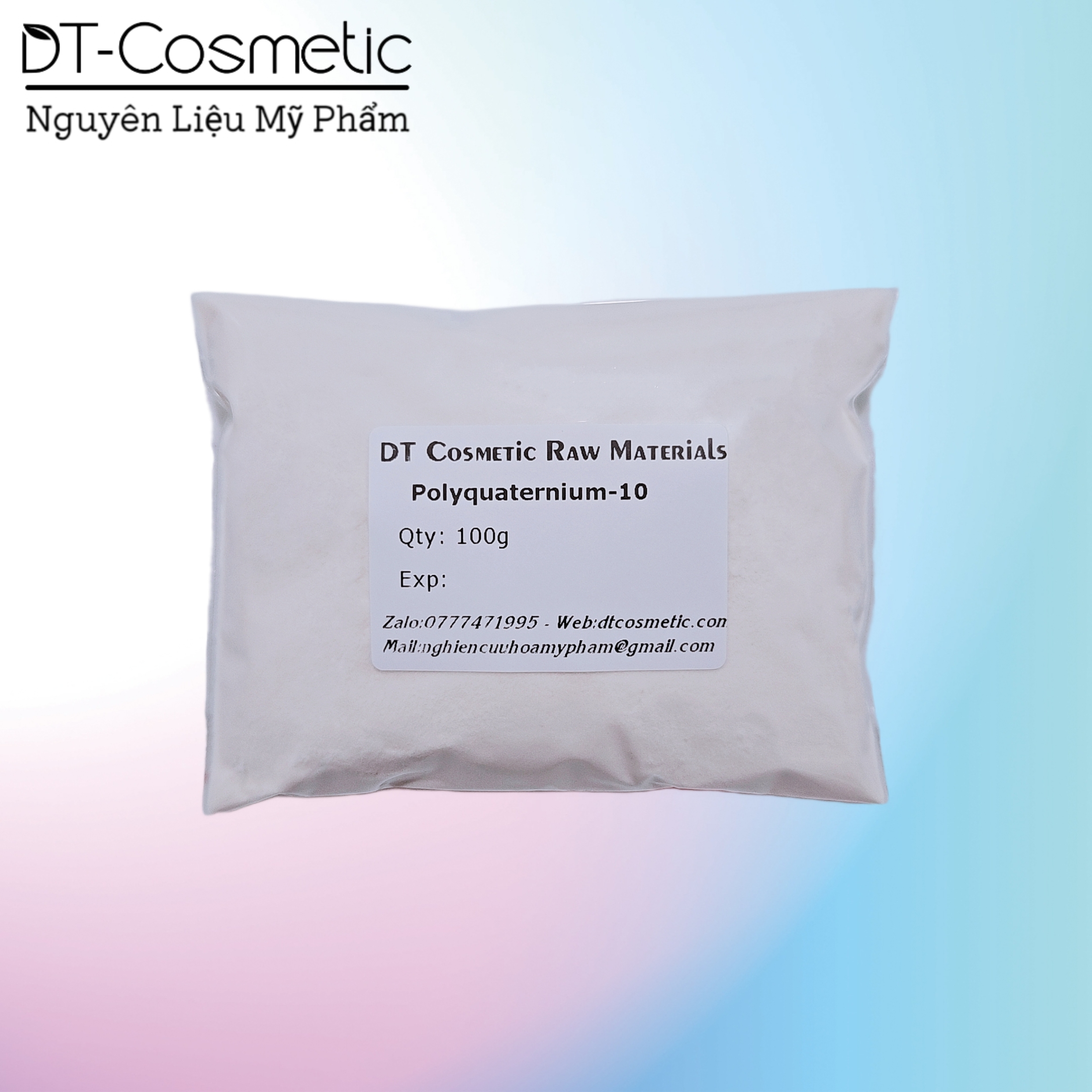 100g/1KG Polyquaternium-10 - Hoạt Chất Làm Mượt Tóc - Nguyên Liệu Mỹ Phẩm