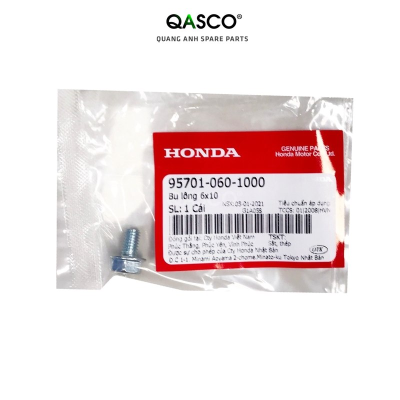 Bu lông honda nhiều dòng xe 6x10 chính hãng