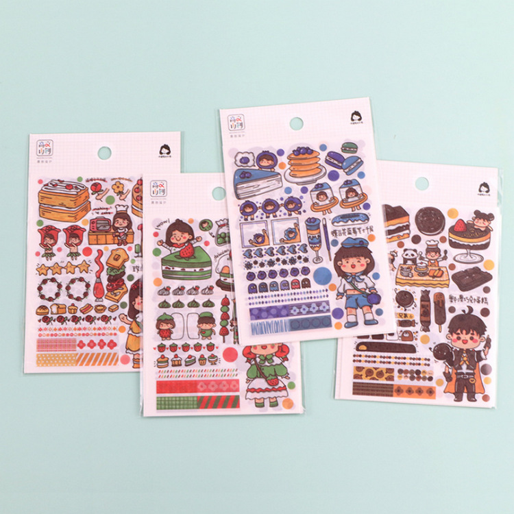 Bộ sticker bé bánh ngọt