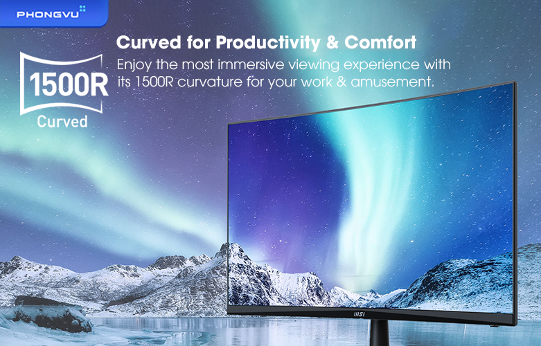 Màn hình LCD MSI 24 inch PRO MP242C | Độ cong