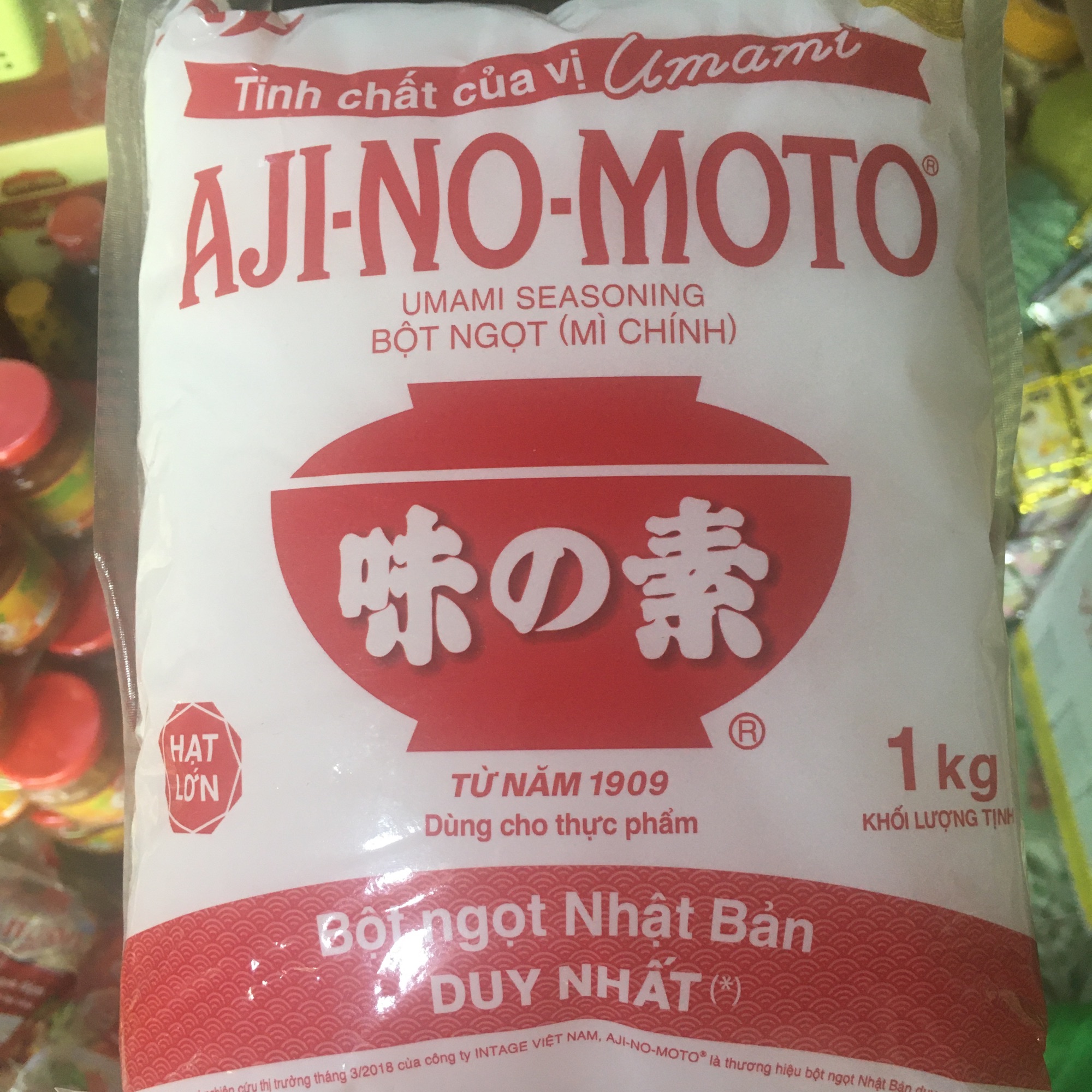 Bột ngọt Ajinomoto 1kg Hạt Lớn
