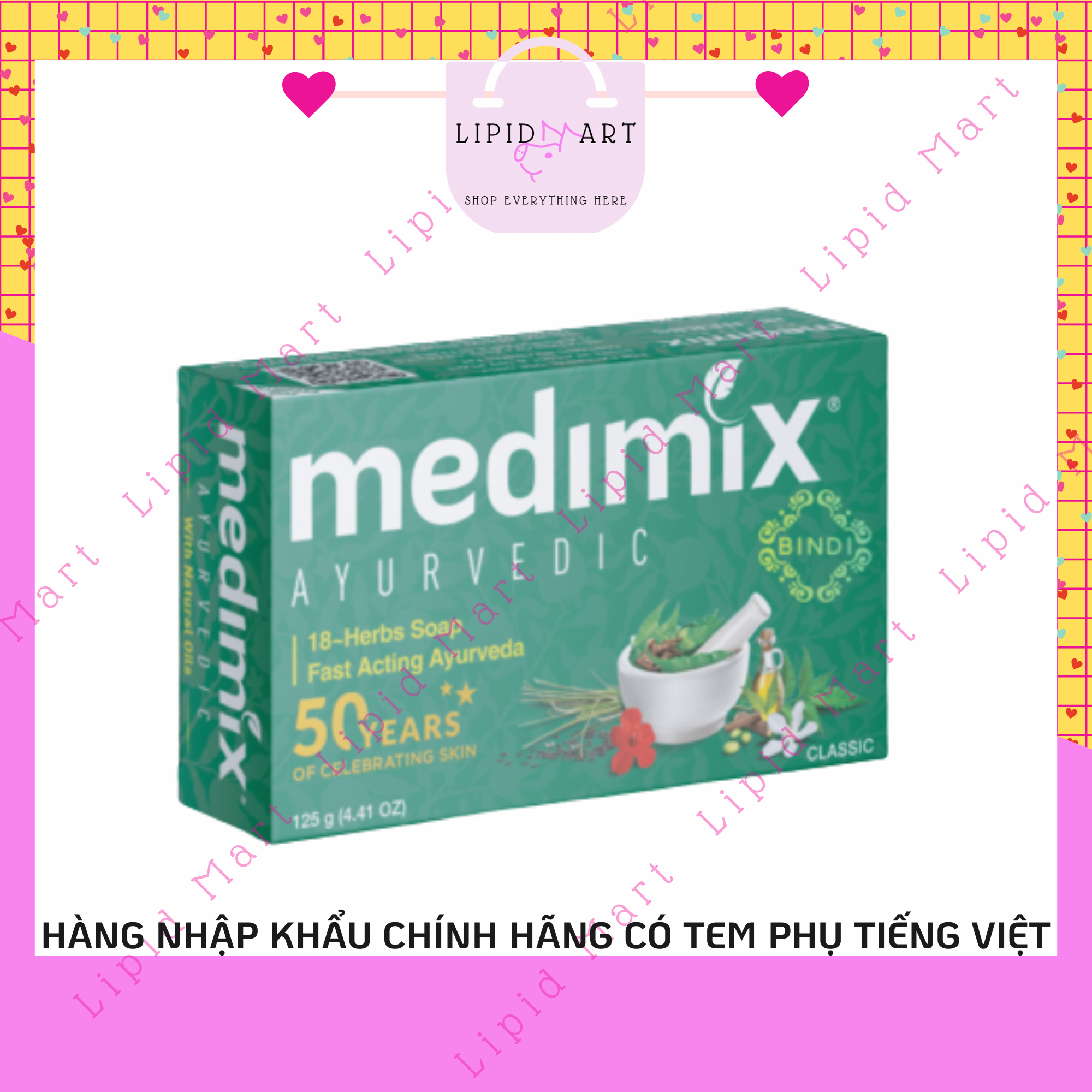 Xà Phòng Medimix Xanh 18 Loại Thảo dược Ayurveda 125g