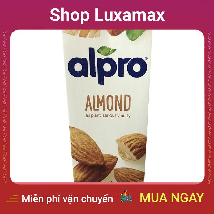 Thức Uống Hạnh Nhân Nguyên Chất Bổ Sung Dinh Dưỡng Hiệu Alpro 1L DTK118534374 - Shop LuxaMax - Pure almond drinks Add nutrition Alpro 1L