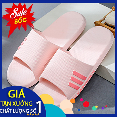 Dép lê nữ nam, Dép đi trong nhà, văn phòng, nhà tắm, nhà nghỉ, khách sạn, spa siêu mềm, chống trơn trợt hình adidas