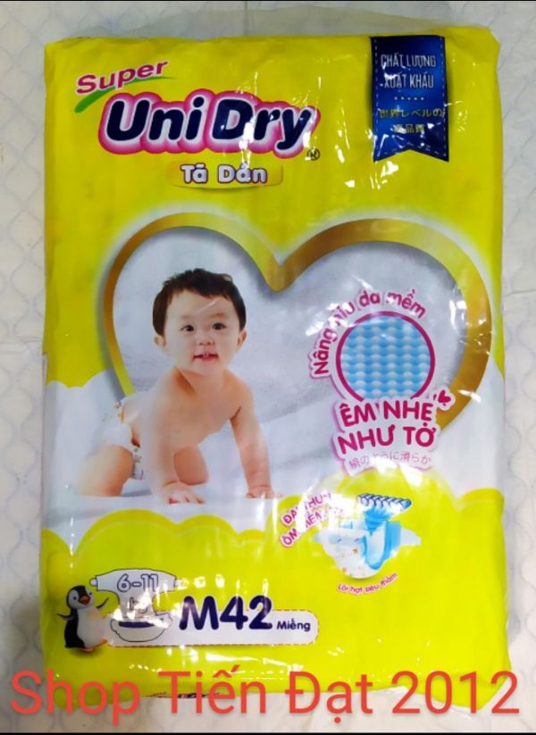 Tã dán Unidry size L38 miếngdùng cho trẻ từ 9 đến 14kg