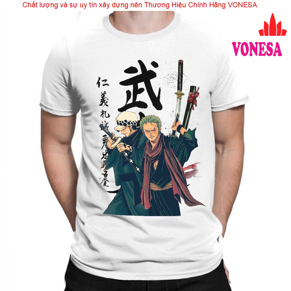 [HCM][SIÊU PHẨM] Áo ZORO LAW THƯ PHÁP CỰC CHẤT ÁO ONE PIECE HẢI TẶC LAW vs ZORO SIÊU NGẦU OP136 (Ảnh thật)