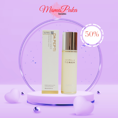 Nước hoa hồng se khít lỗ chân lông, dưỡng ẩm căng bóng dr.pepti centella toner 180ml - 𝗠𝗮𝗺𝗮𝗽𝘂𝗸𝗮
