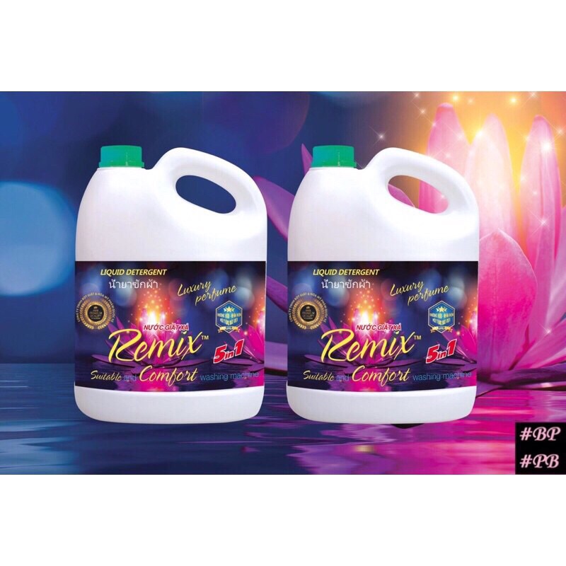 Nước giặt xả remix 3800ml hương comfor 5 in 1