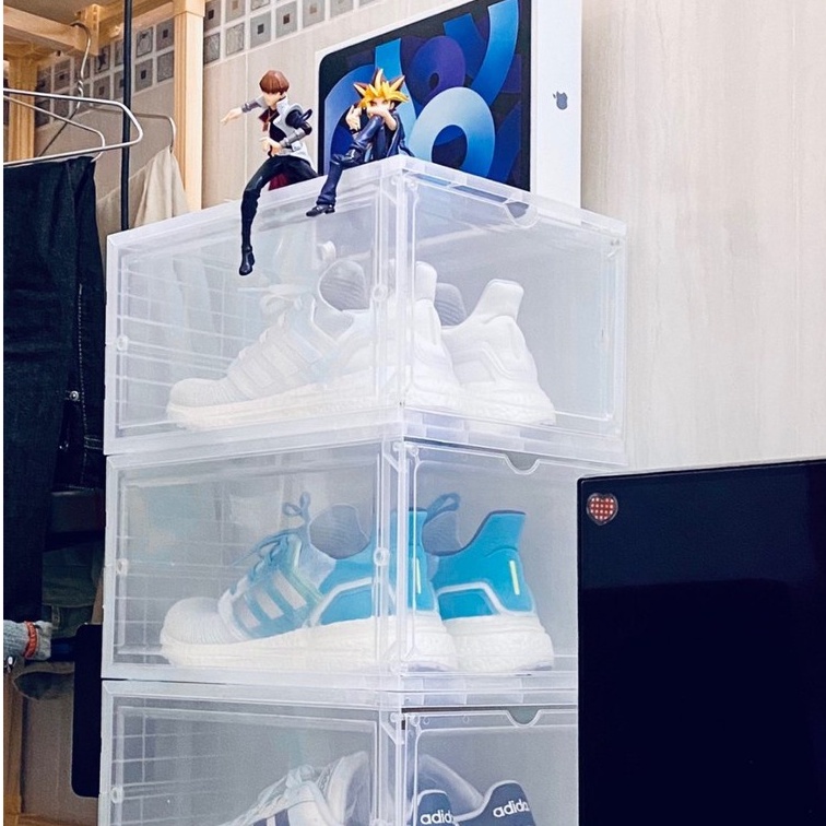 Combo 5 Hộp Đựng Giày Nhựa Cứng Nắp Nam Châm Cao Cấp, Hộp Size To Chịu Lực Tốt