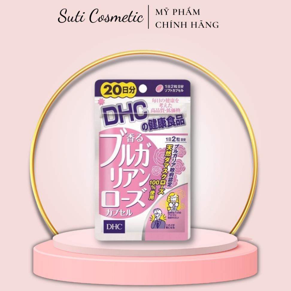 Viên Uống Hoa Hồng Thơm Cơ Thể DHC Nhật Bản Bổ Sung Vitamin E Làm Đẹp Da 20v