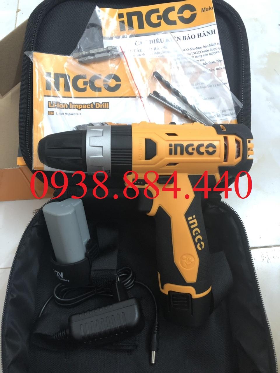 Máy khoan búa dùng pin 12v ingco cidli228120