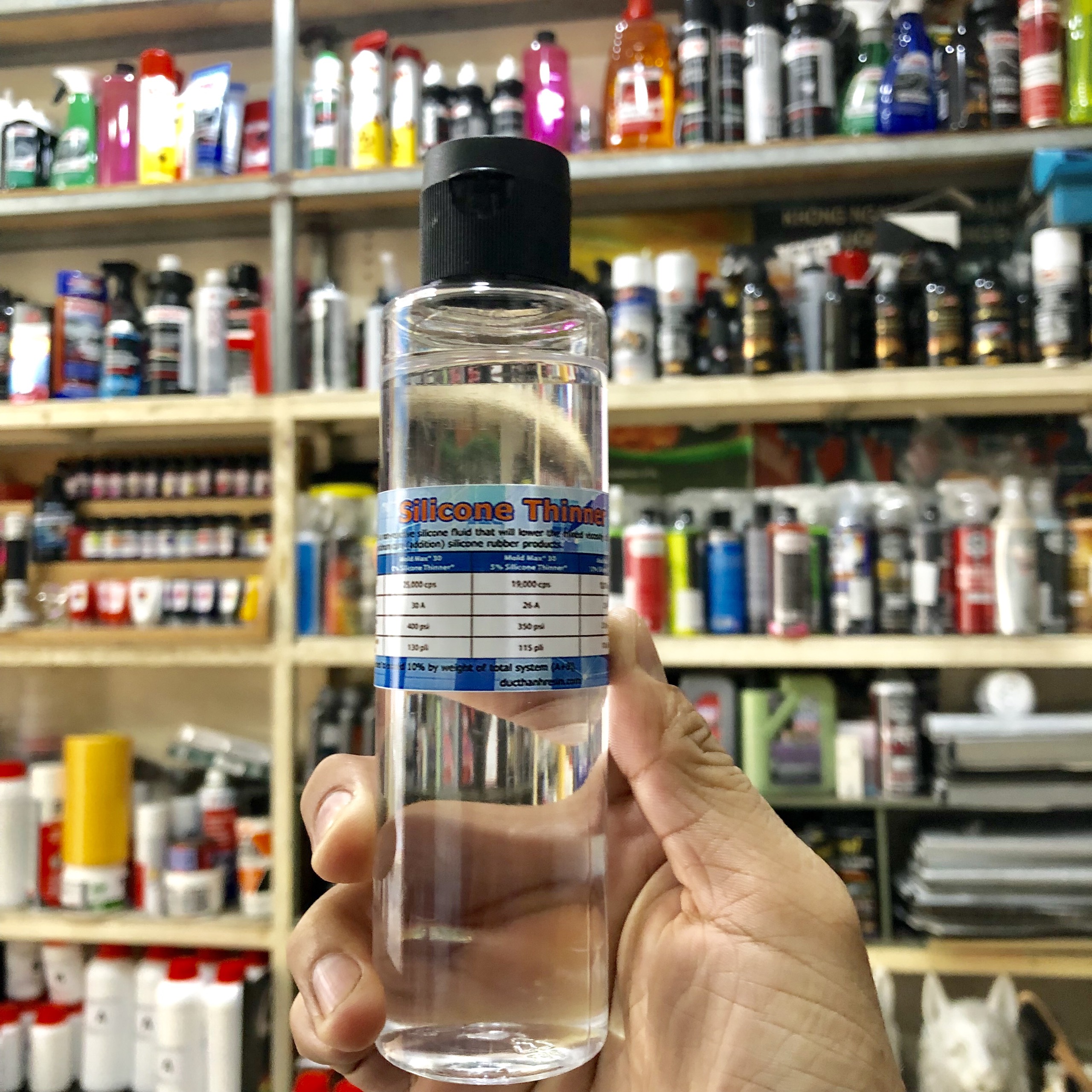Dầu pha loãng làm lỏng silicone - silicone thinner giảm bọt và tăng thời gian thao tác 150ml