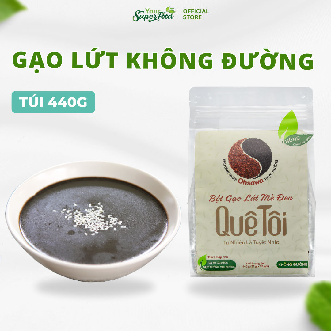 Gạo Lứt Mè Đen Quê Tôi Không Đường Your Superfood