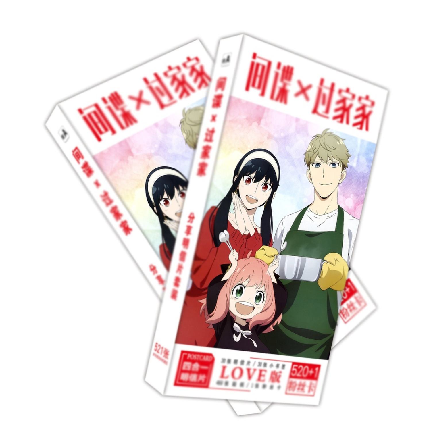 Hộp ảnh Postcard SpyxFamily Gia đình đ iệp vi ên anime chibi quà tặng độc đáo