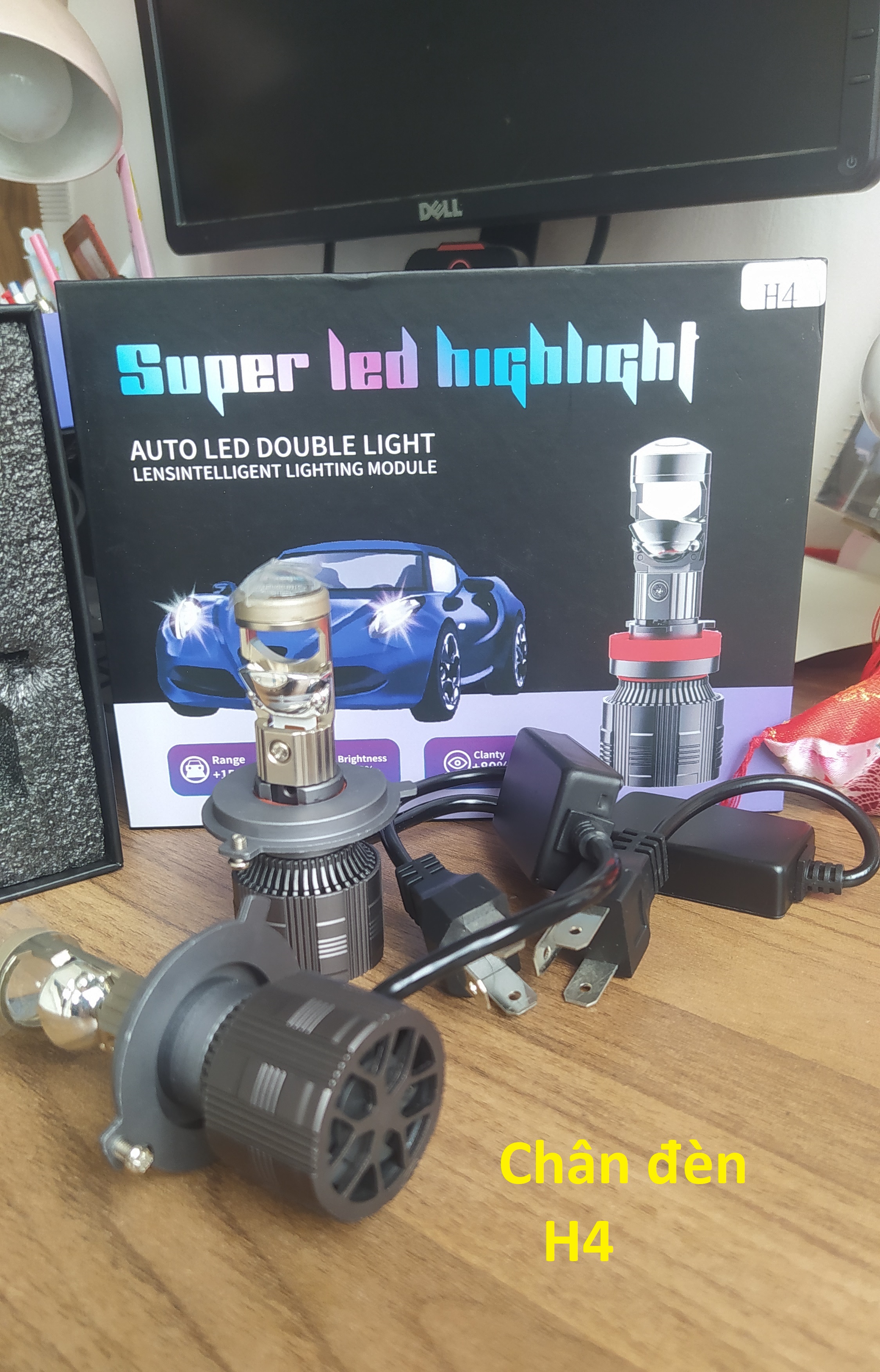 (1 Piece) Super Bright H4 Mini Ball Bearing Led Headlight Bulb, Anti-Glare, Heat-Resistant, 6000K Color for Cars and Motorbikes Giá 240,000 Đồng*Miễn phí vận chuyển