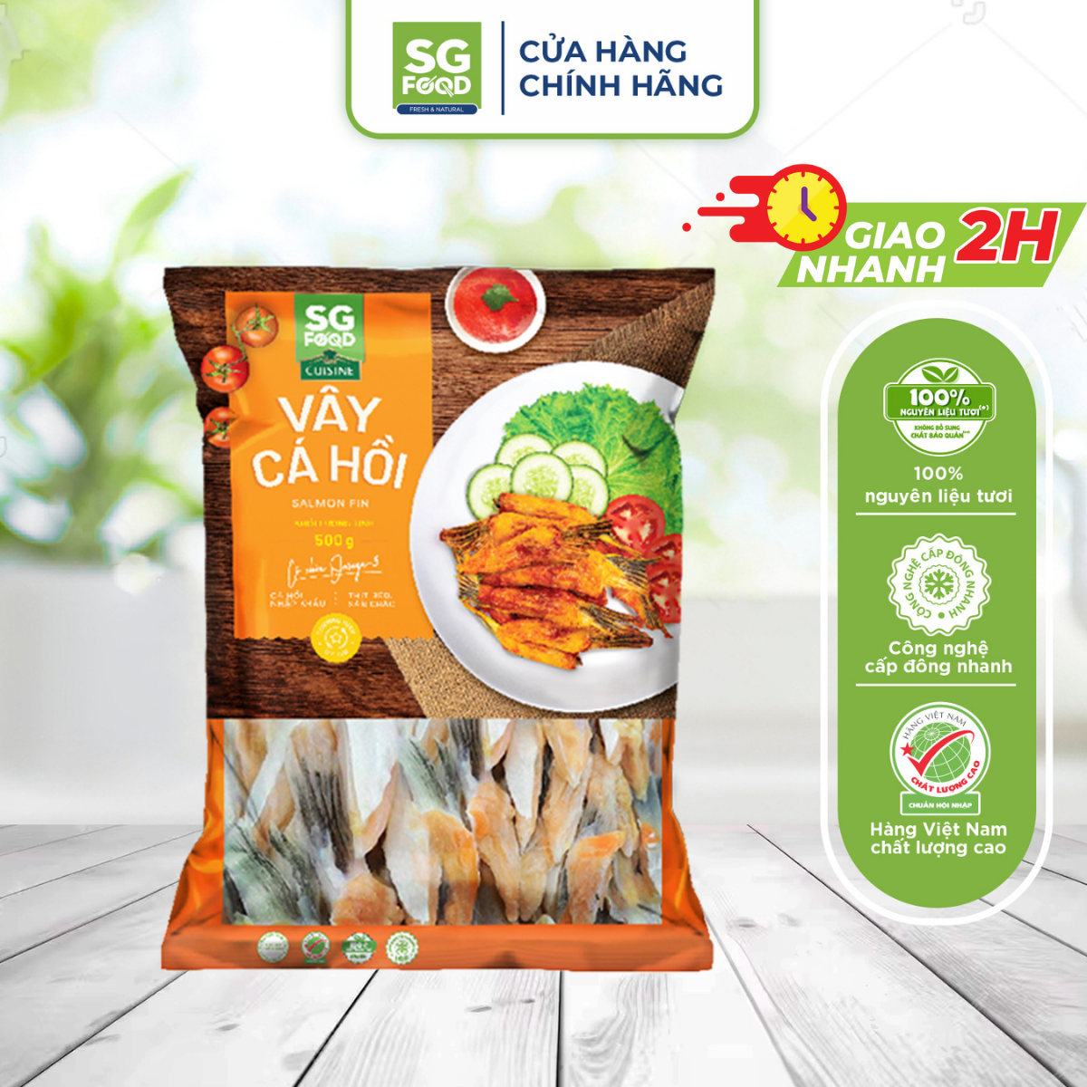 Vây cá hồi sg food 500g