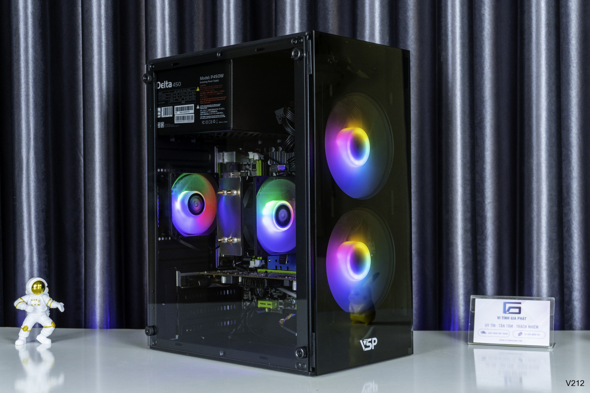 Máy pc v212 nhỏ gọn kính cường lực chiến mượt mà fo4, au 2, võ lâm, liên minh, free fire, làm photoshop