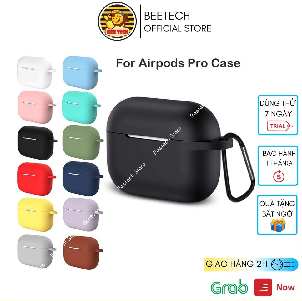 Ốp chống bẩn Airpod pro , vỏ bảo vệ Airpod nhiều màu - Beetech