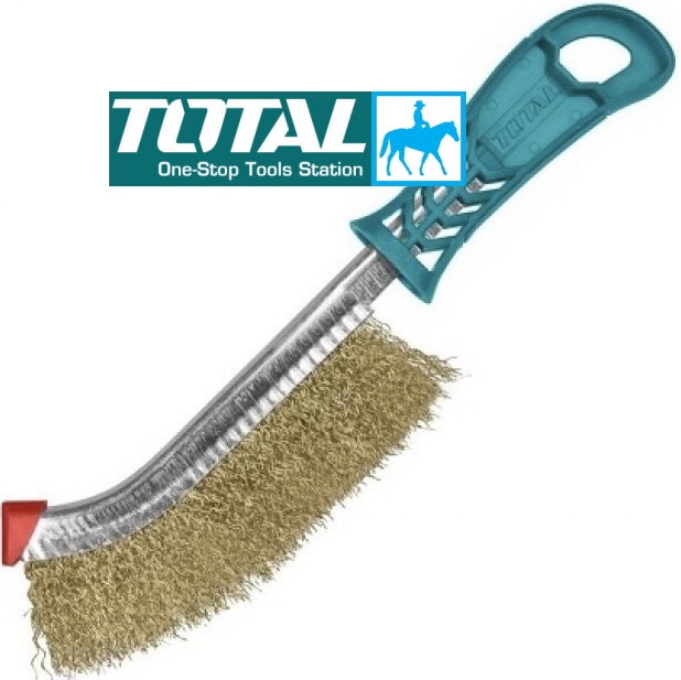 Bàn chải thép đồng 250mm Total THT92102