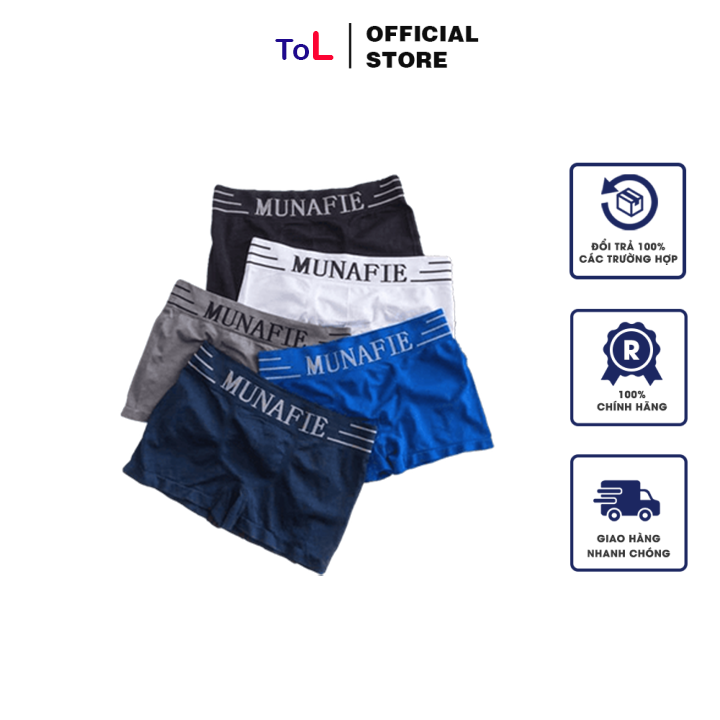 [FreeShip Max](1 quần) Quần lót nam boxer dệt kim cao cấp MUNA