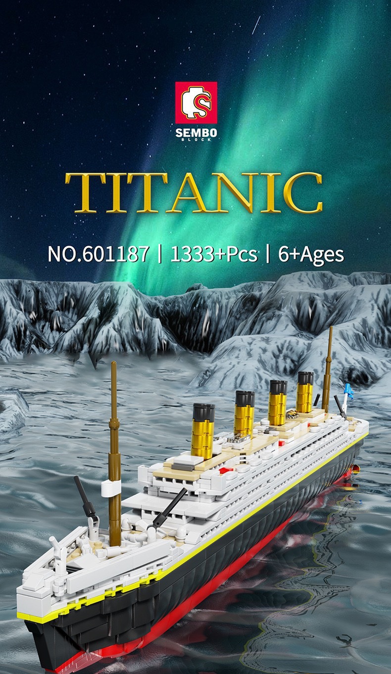 Đồ chơi lego lắp ráp mô hình Tàu Titanic SEMBO 601187 