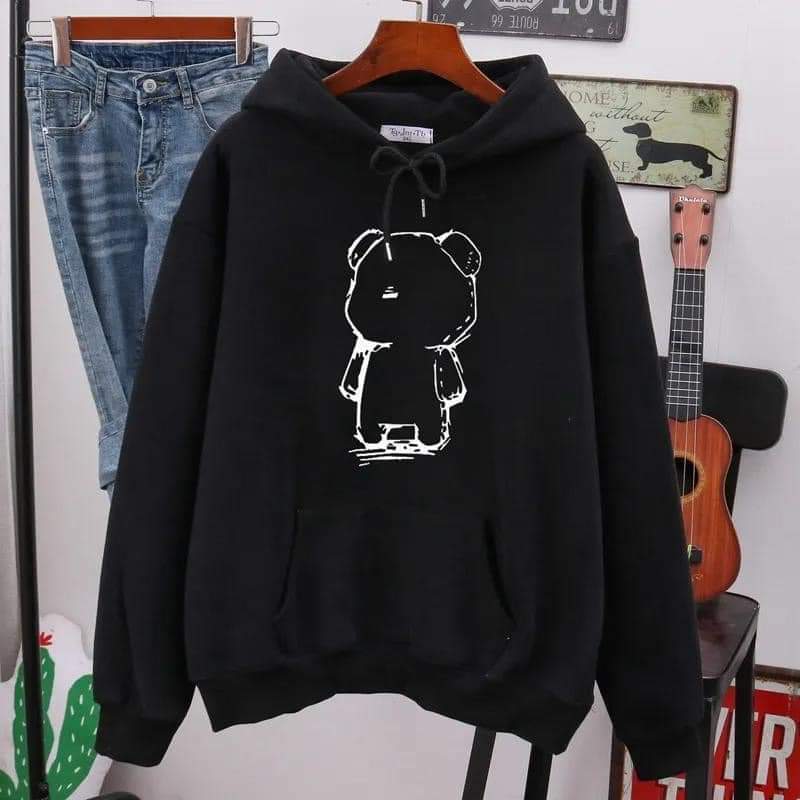 Áo hoodie nỉ mũ thu đông, chất nỉ mềm