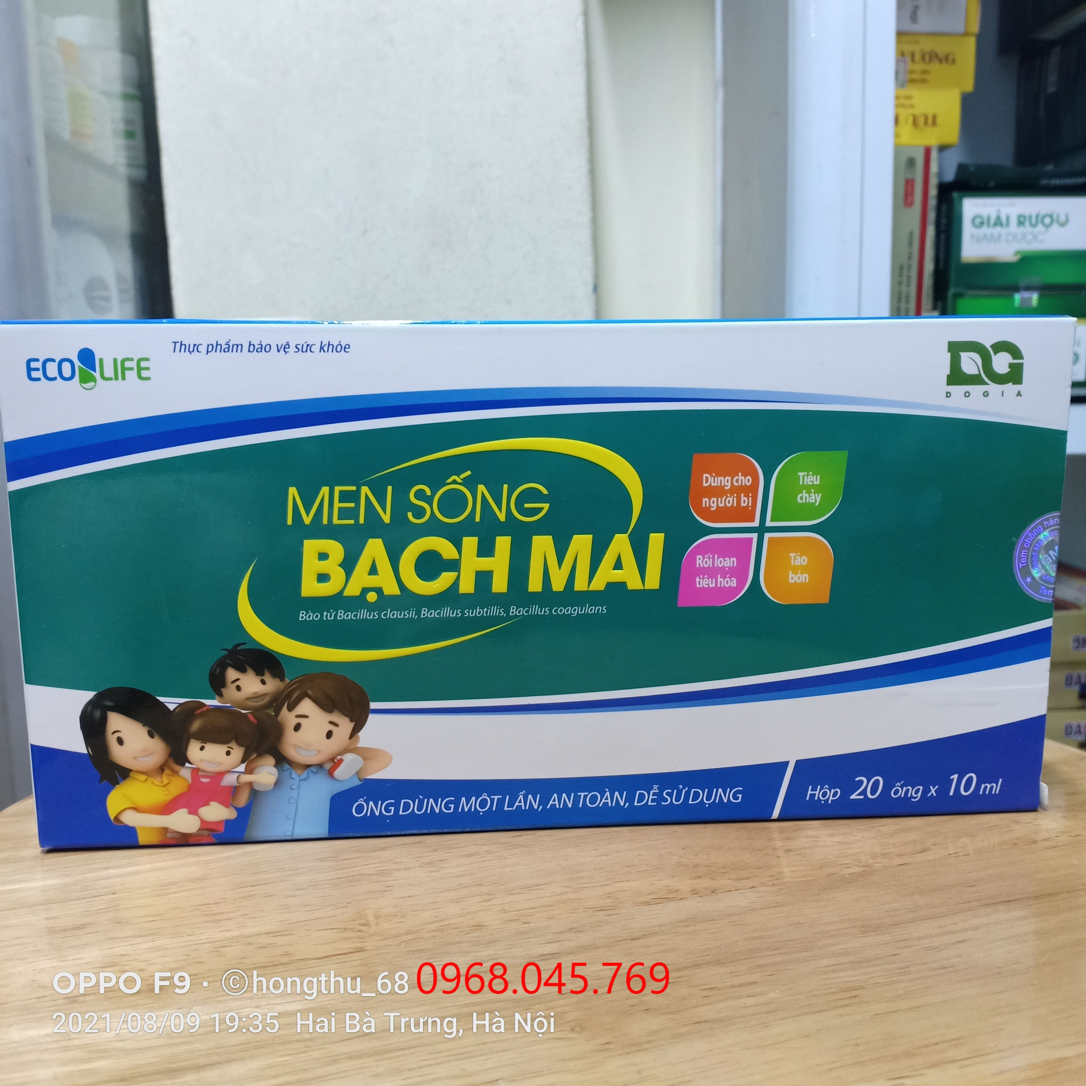 Men sống bạch mai - hộp 20 ống