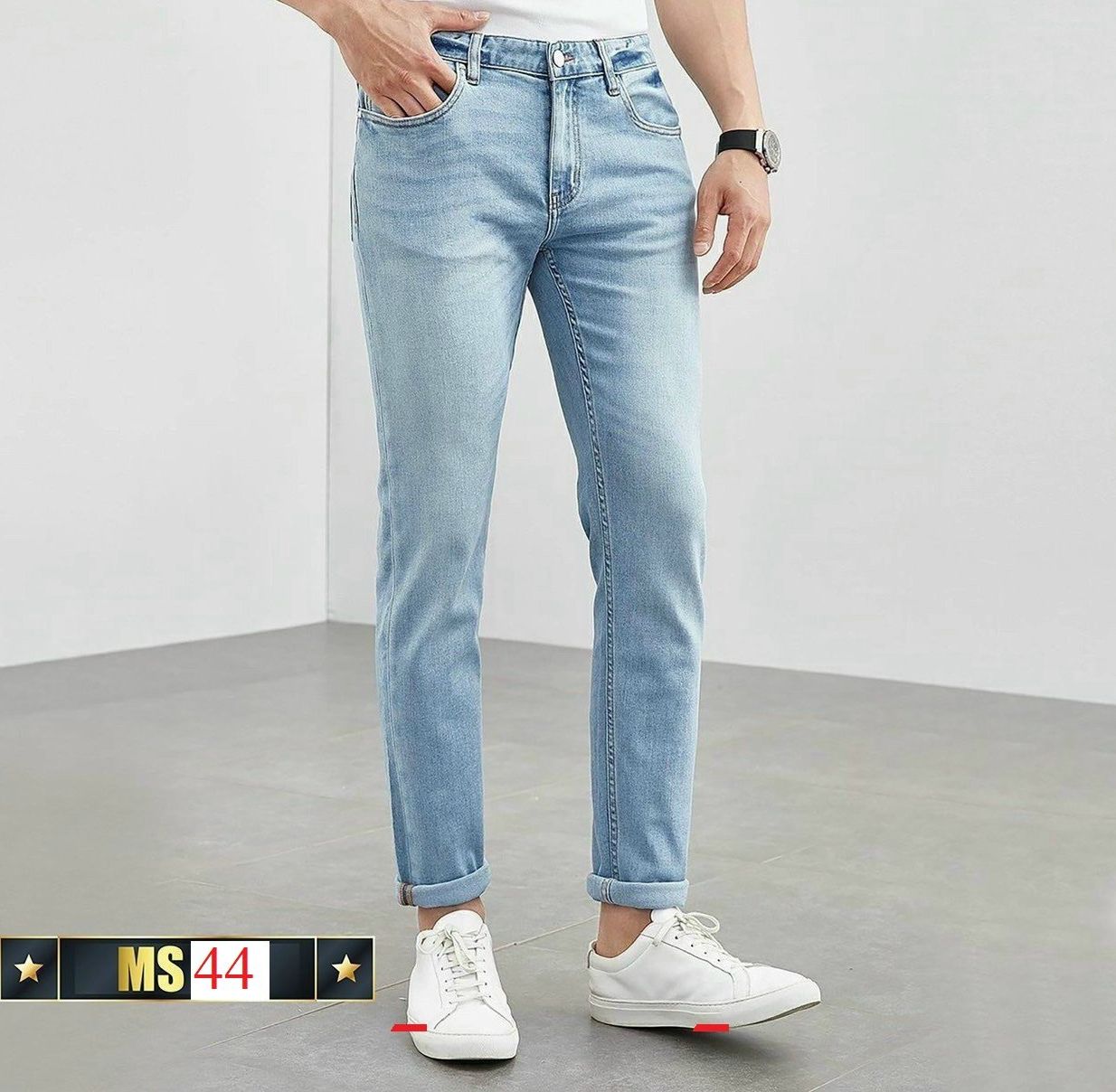 Quần jean nam vải jean chính phẩm form slimfit tôn dáng