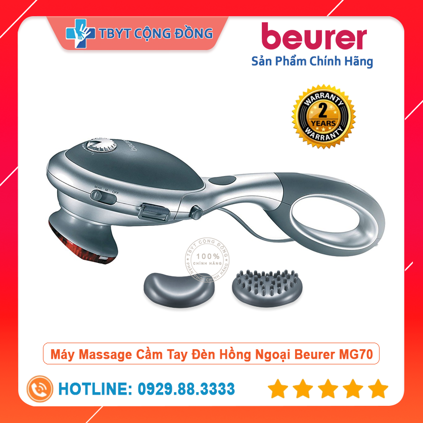 Máy Massage Cầm Tay Đèn Hồng Ngoại Beurer MG70