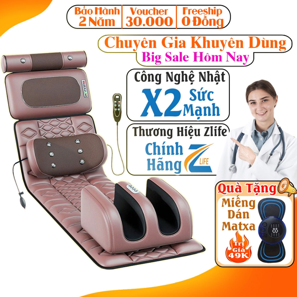 [HCM] Nệm (Đệm) Massage Toàn Thân - Ghế Mát Xa Đa Năng Toàn Thân giảm stress lưu thông khí huyết giảm đau nhức toàn cơ thể dùng cho mọi lứa tuổi