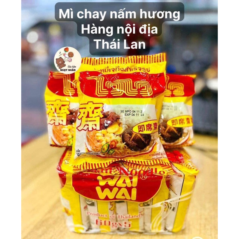 Mì chay wai wai thái lan