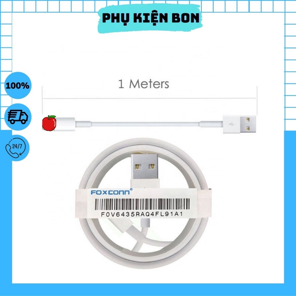 Cáp sạc ipfoxconn chíp 5ic dùng cho các dòng ip
