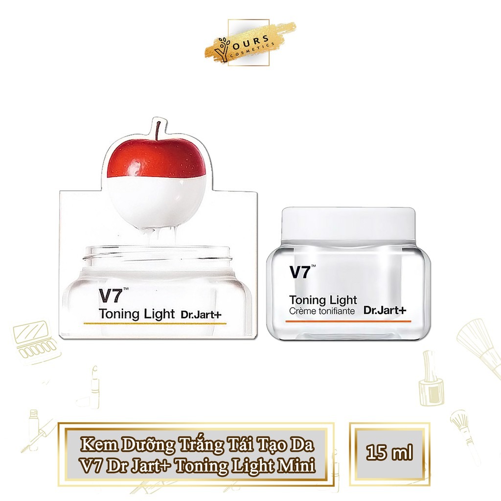 Kem Dưỡng Trắng Tái Tạo Da V7 Dr Jart+ Toning Light Mini 15ml