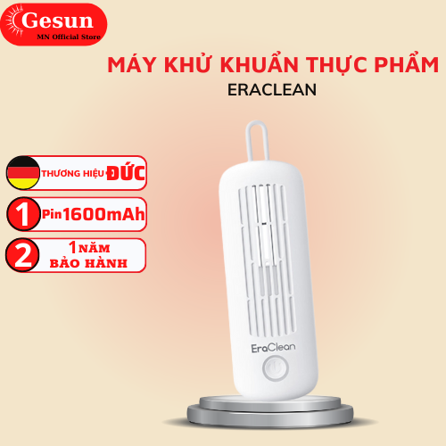 Máy khử khuẩn thực phẩm EraClean . Với công nghệ khử khuẩn Ion Hydroxyl khử rửa tất cả vi khuẩn trong rau củ quả thịt cá .Bảo Hành 12 Tháng.