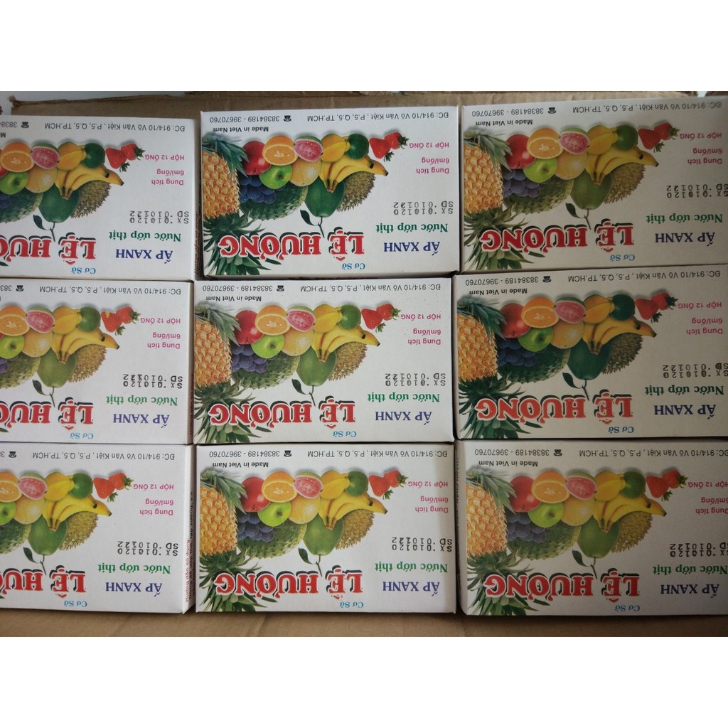 Hot sales cheap áp xanh lệ hương hộp 12 ống - làm lạp xưởng - sỉ giá tốt