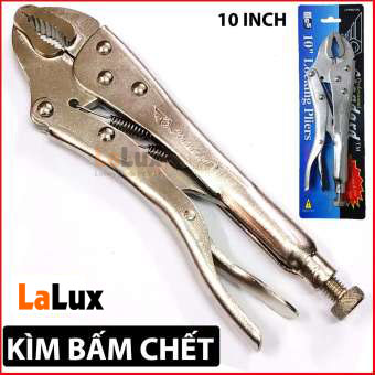 Kìm Chết Bấm Mỏ Cong Đa Năng - Kìm Bấm Chết Thép Mạ Crom Sáng 10 INCH