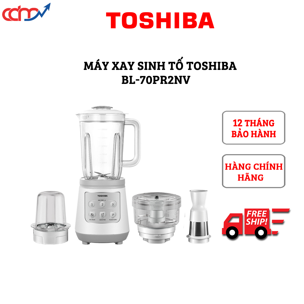 Máy xay sinh tố Toshiba BL-70PR2NV có cối xay thịt - Hàng chính hãng - Giá rẻ, bán chạy nhất