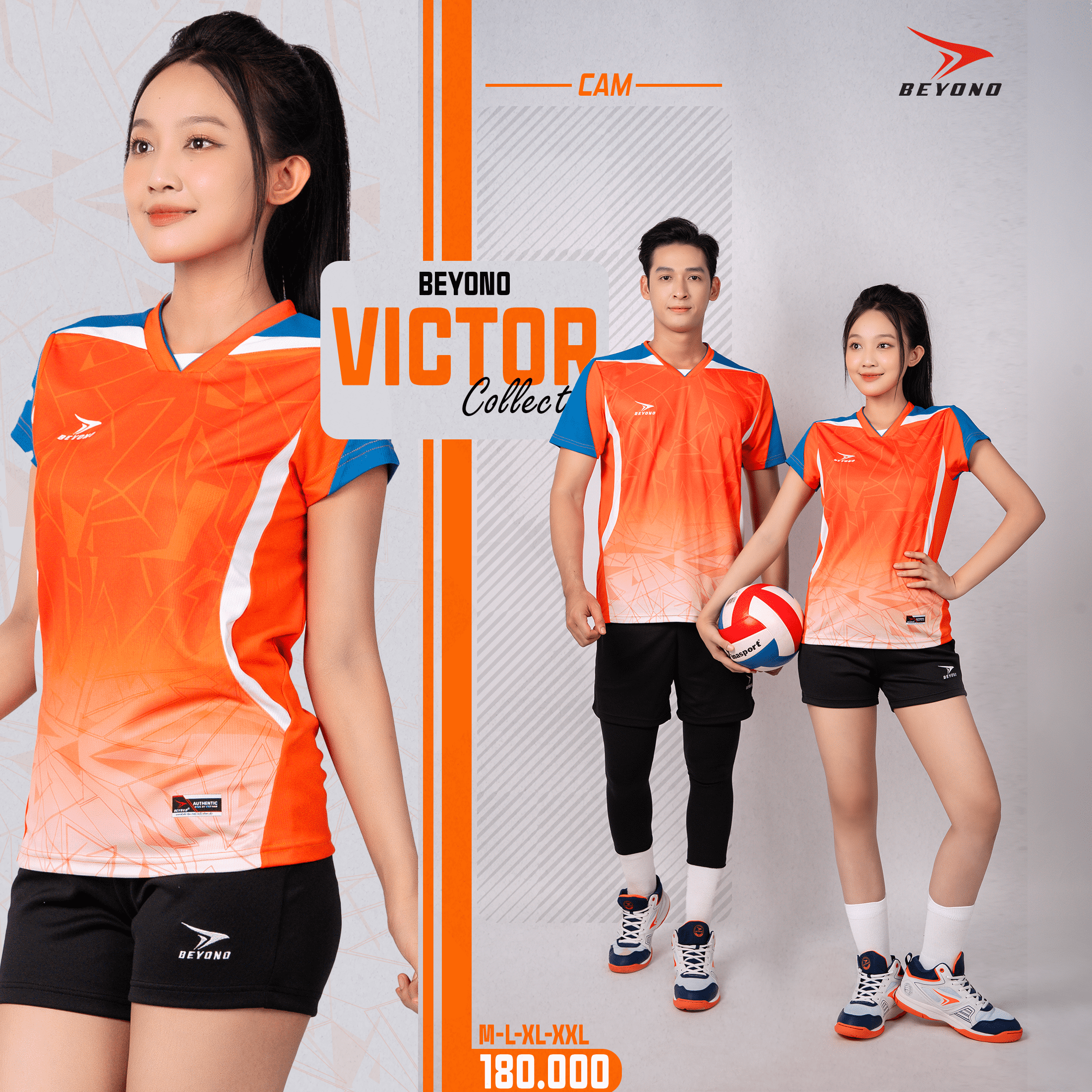 Bộ quần áo thể thao bóng chuyền nam Beyono Victor