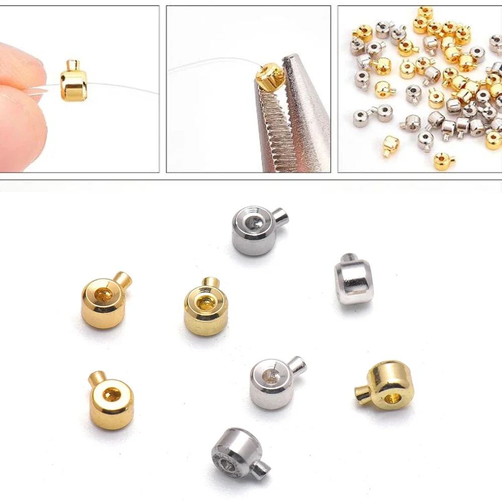 Bộ 5 cái khóa kẹp cố định mạ vàng 18k mạ vàng 18k cao cấp cài dây chuyền vòng tay bông tai làm trang sức handmade diy