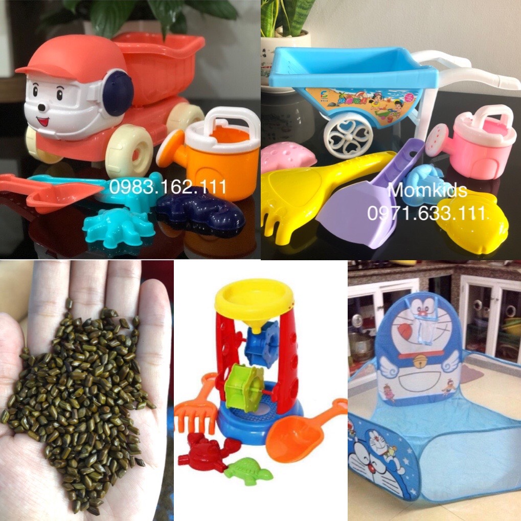 Combo đồ chơi hạt muồng kèm quây