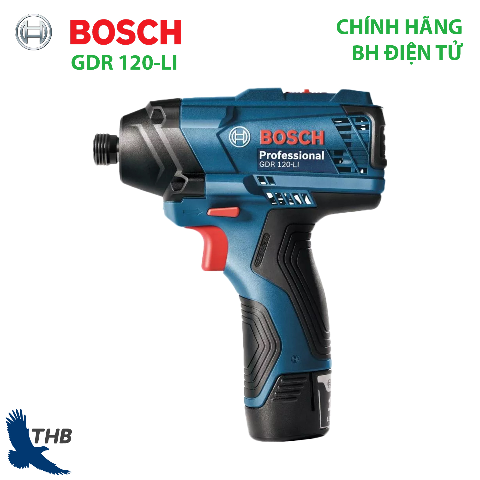 Máy bắt vít dùng pin Bosch GDR 120-LI KIT dùng Pin 12V-2.0Ah Mới