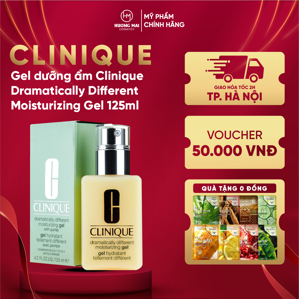 Gel dưỡng ẩm Clinique Dramatically Different Moisturizing Gel 125ml