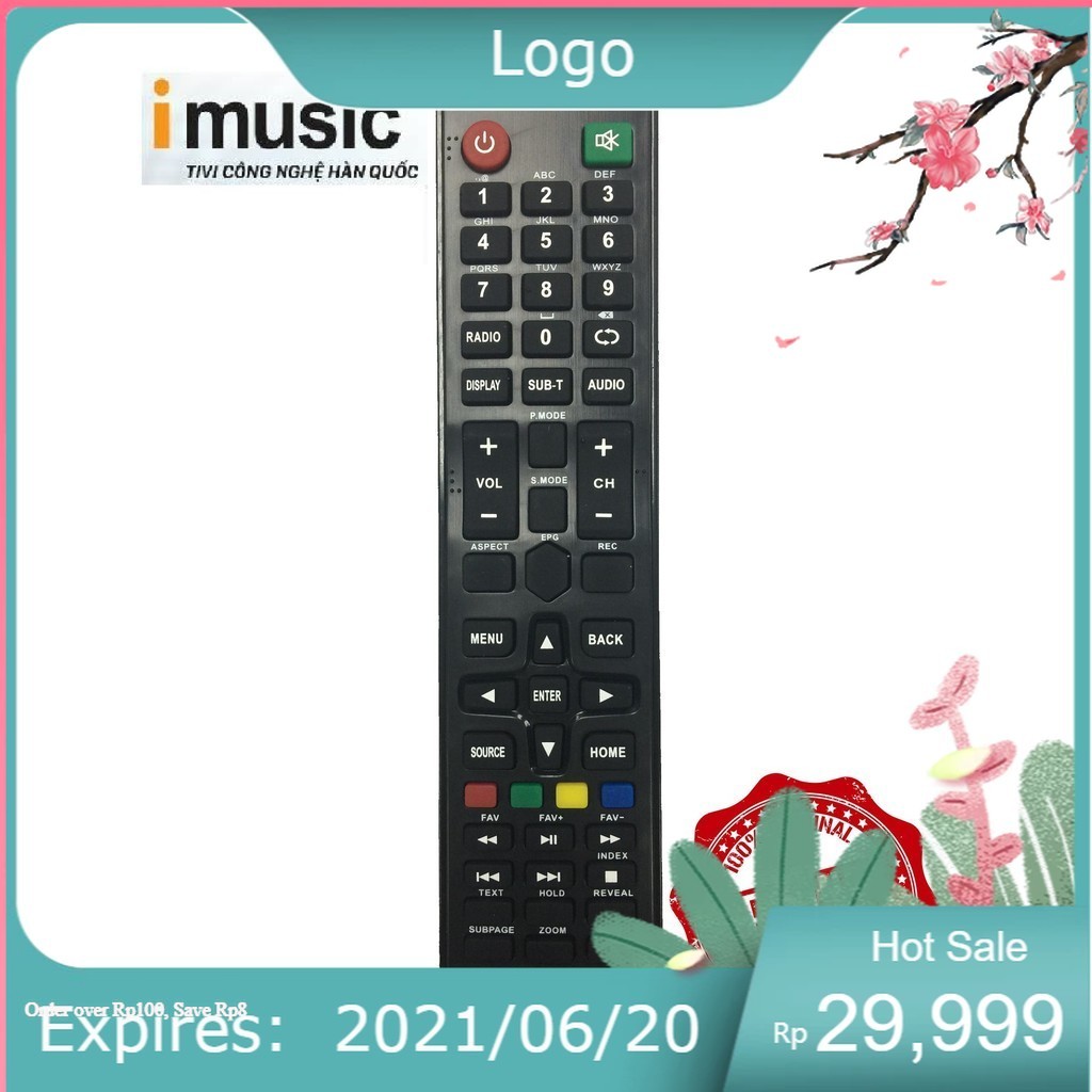 Remote điều khiển tivi imusic smart mẫu 1