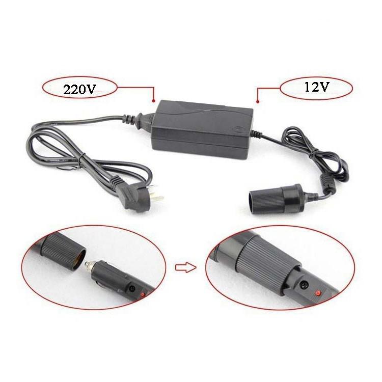 Bộ chuyển đổi nguồn điện cao cấp 220v - 12v 120w đầu cắm ô tô - bộ chuyển đổi nguồn 220v sang 5a-12v cz60w