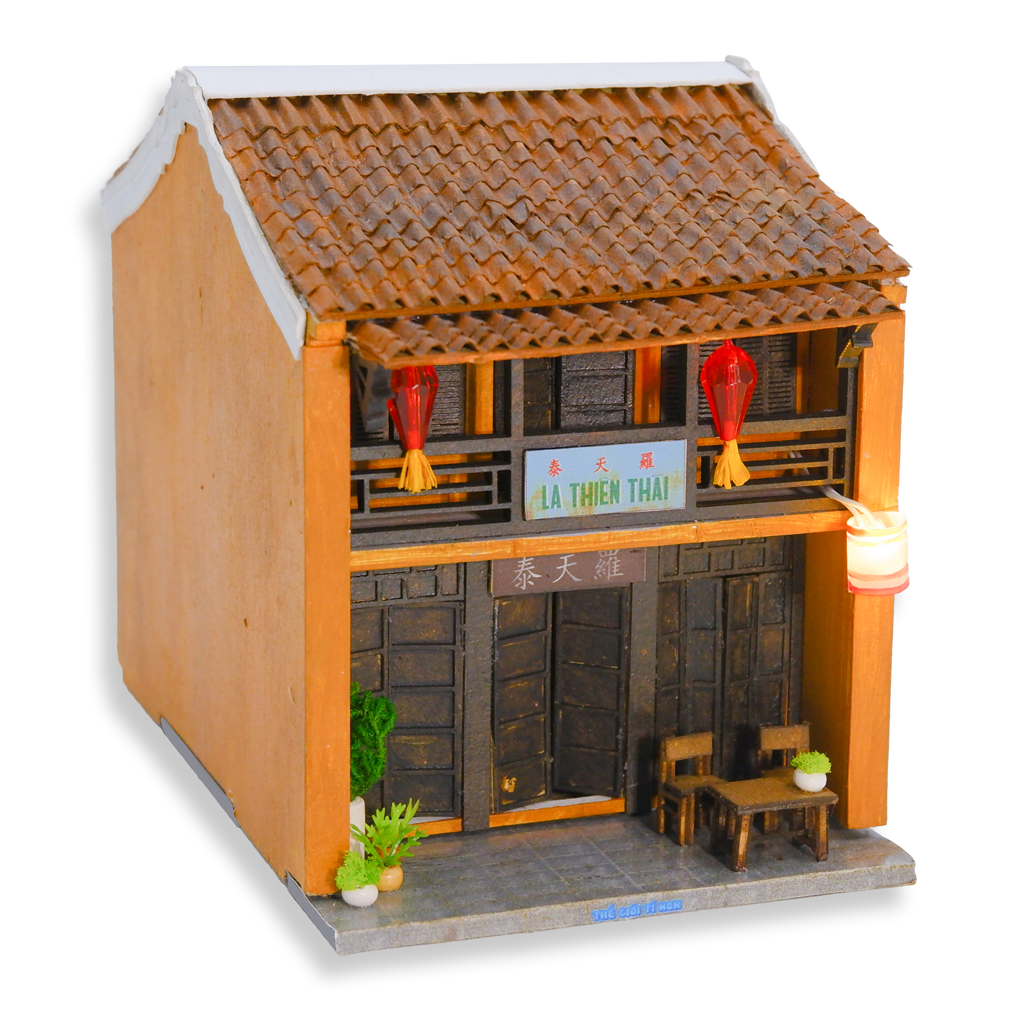 Mô hình hội an tự lắp ráp - la thiên thái- ha164-06