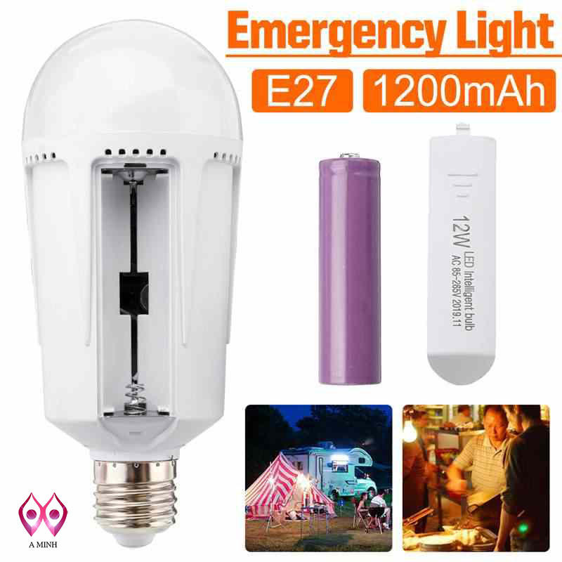 Bóng đèn LED tích điện pin 12W tiết kiệm điện