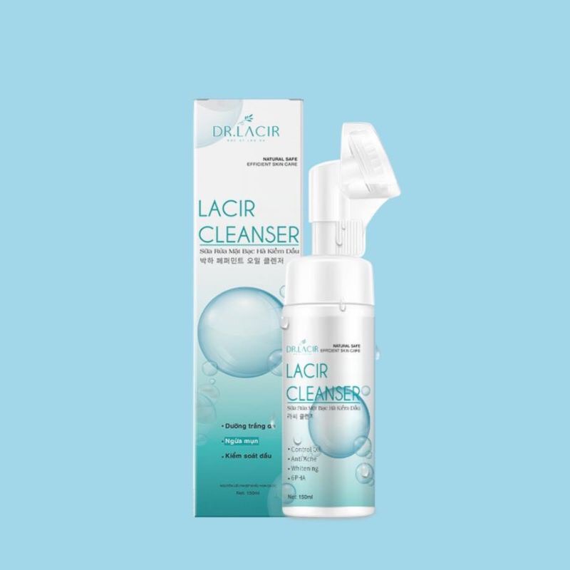 Sữa rửa mặt bạc hà kiềm dầu Dr.lacir