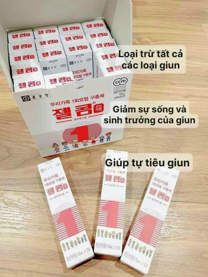 Siro tẩy giun Zelcom Hàn Quốc