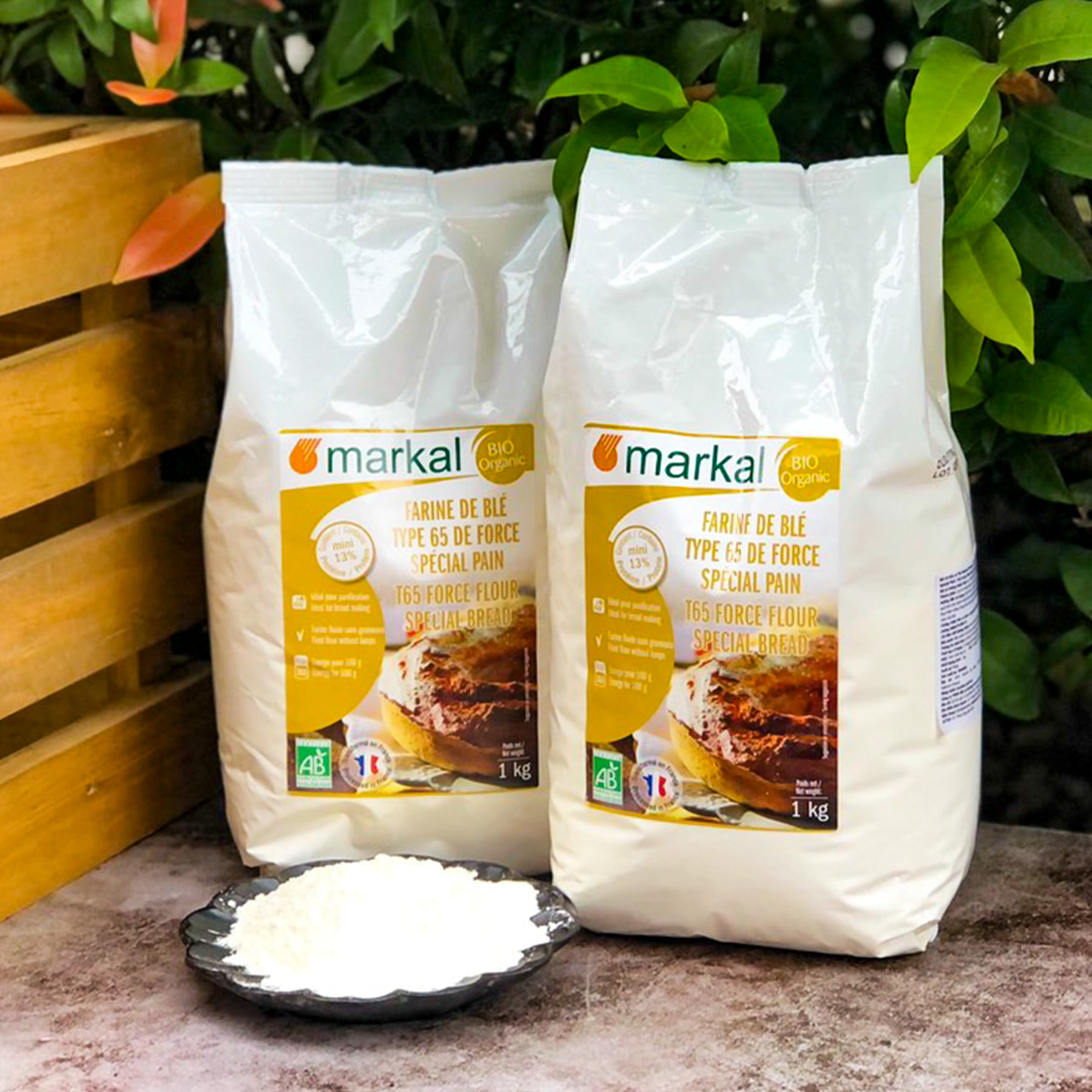 Bột mì hữu cơ t65 markal 1kg