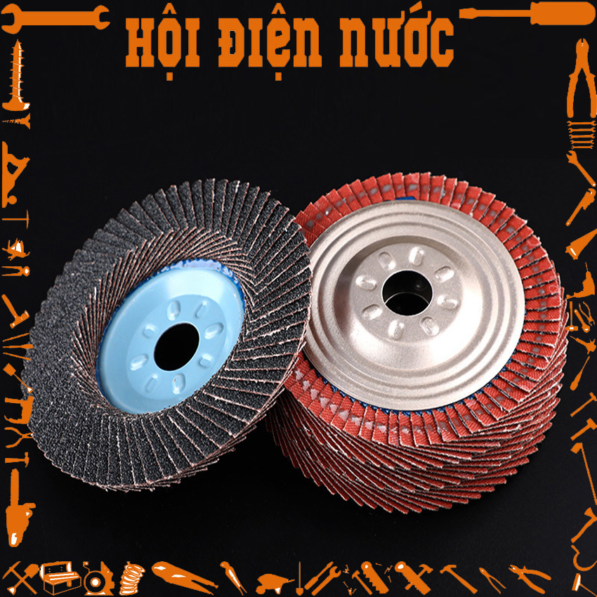 Bộ 1, 5, 10 cái đĩa ráp xếp - đĩa chà nhám xếp φ100mm dùng cho máy cầm tay
